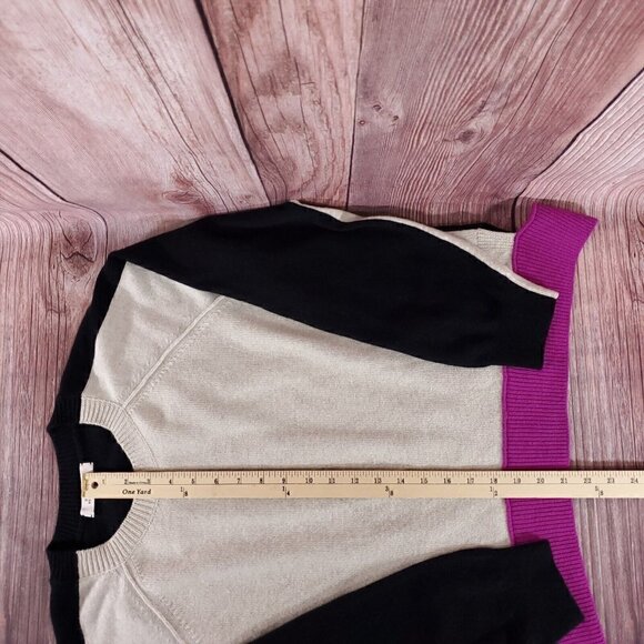 Dorothee Schumacher Womens 5 US XL Multicolor Colorblock Wool Cashmere Sweater - Picture 10 of 12